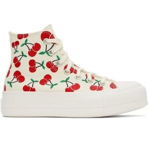 Converse Chuck All Star Hi Lift
Platform Shoes Cherries A08096C
Women's Sizes